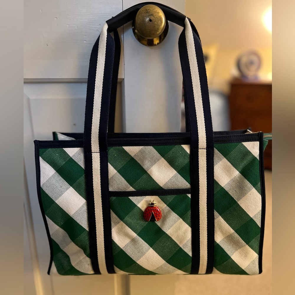 Talbots | Canvas Ladybug Tote (EUC)